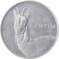 Андорра 1 сентим 2002