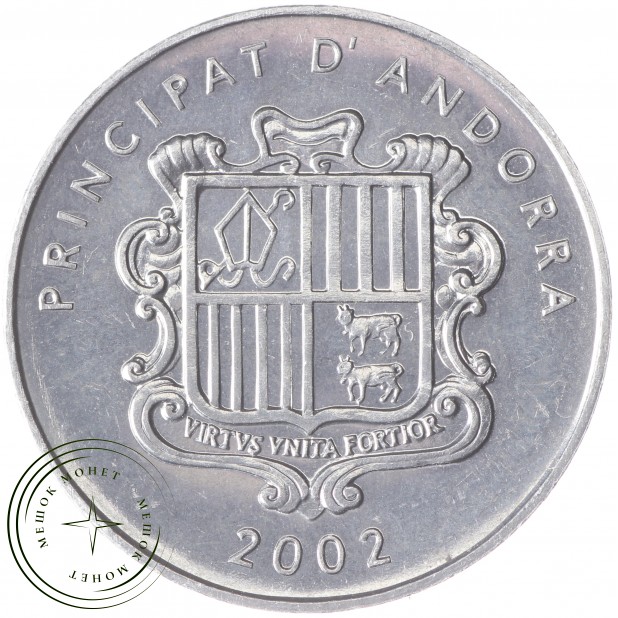 Андорра 1 сентим 2002