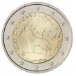 Эстония 2 евро 2021 Эстонский волк
