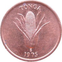 Монета Тонга 1 сенити 1975
