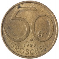 Австрия 50 грош 1990