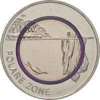 Монета Германия 5 евро 2021 Полярная зона