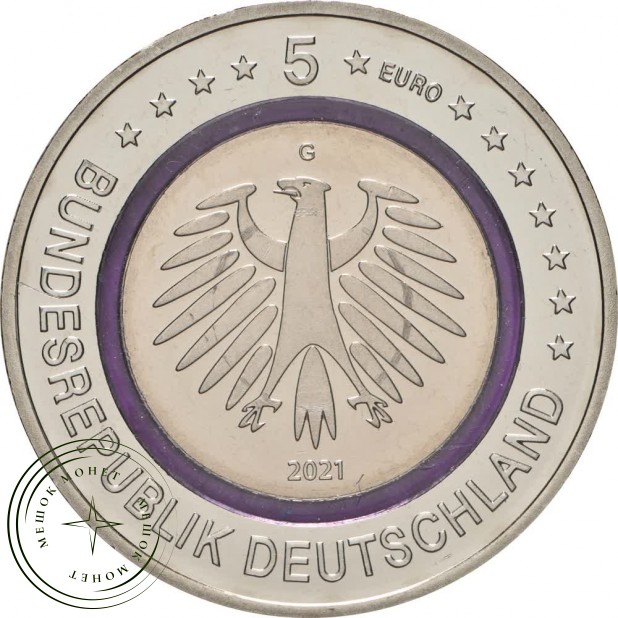 Германия 5 евро 2021 Полярная зона