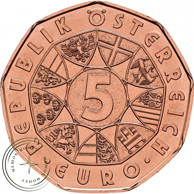 Австрия 5 евро 2026 Трио зайцев Дюрера — 937046406