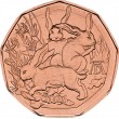 Австрия 5 евро 2026 Трио зайцев Дюрера