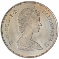 Монета Великобритания 25 пенсов 1981 Принц Чарльз и леди Диана