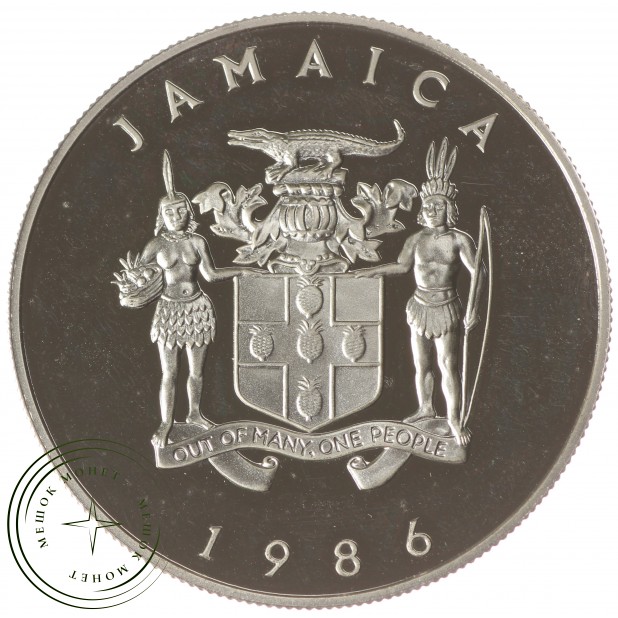 Ямайка 10 долларов 1986