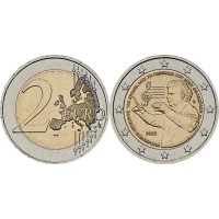 Монета Греция 2 евро 2025 Микис Теодоракис