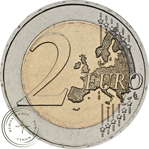 Греция 2 евро 2025 100 лет со дня рождения Микиса Теодоракиса
