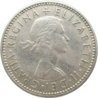 Монета Великобритания 1 шиллинг 1956