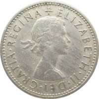 Монета Великобритания 1 шиллинг 1961