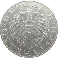 Монета Австрия 10 шиллингов 1974