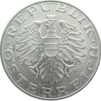 Монета Австрия 10 шиллингов 1974