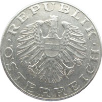 Монета Австрия 10 шиллингов 1975