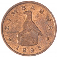 Монета Зимбабве 1 цент 1995