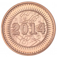 Монета Зимбабве 1 цент 2014