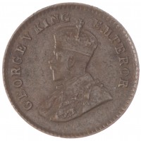 Монета Индия 1/12 анны 1926