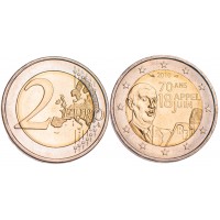 Монета Франция 2 евро 2010 Шарль де Голль