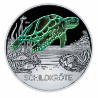 Монета Австрия 3 евро 2019 Черепаха