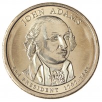 Монета США 1 доллар 2007 Джон Адамс
