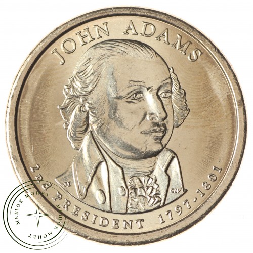США 1 доллар 2007 Джон Адамс — 21712658