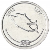 Монета Мальдивы 5 лари 2012