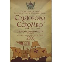 Монета Сан-Марино 2 евро 2006 Христофор Колумб (буклет)