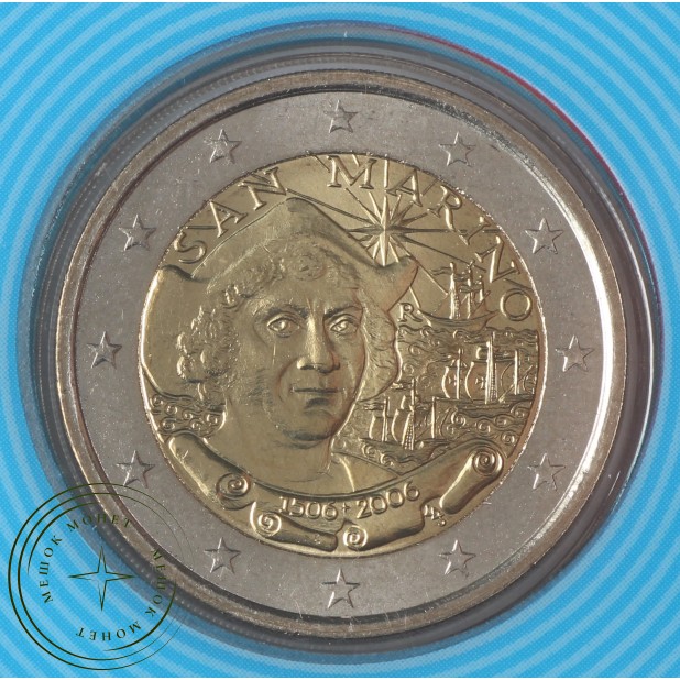 Сан-Марино 2 евро 2006 Христофор Колумб (буклет)