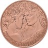Австрия 10 евро 2021 на языке цветов: Роза  —  любовь и желание