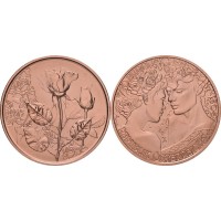 Монета Австрия 10 евро 2021 Роза