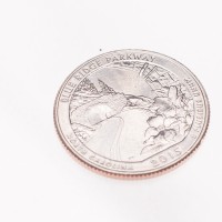 Монета США 25 центов 2015 Автомагистраль Блу-Ридж