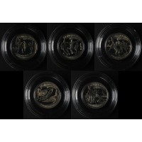 Набор монет 1 рубль 1997 100 лет Российского футбола