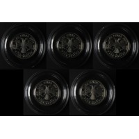 Набор монет 1 рубль 1997 100 лет Российского футбола