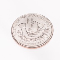 Монета США 25 центов 2009 Северные Марианские острова