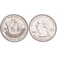 Монета США 25 центов 2009 Северные Марианские острова