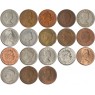Набор монет Великобритании (18 монет)