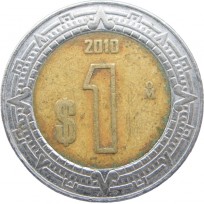 Монета Мексика 1 песо 2010