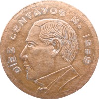 Монета Мексика 10 сентаво 1959
