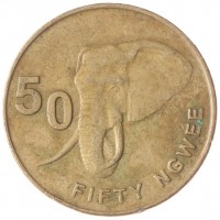 Монета Замбия 50 нгвей 2014