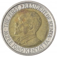 Монета Кения 5 шиллингов 2010