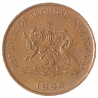 Монета Тринидад и Тобаго 1 цент 1996