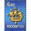 Марка Исторический символ Санкт-Петербурга Кораблик на шпиле Адмиралтейства 2009