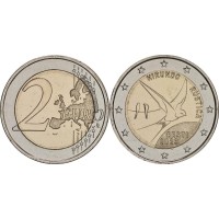 Монета Эстония 2 евро 2023 Деревенская Ласточка