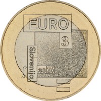 Словения 3 евро 2026 Сречко-Косовель