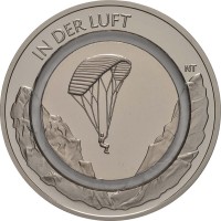 Монета Германия 10 евро 2019 Парапланеризм