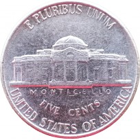 Монета США 5 центов 1995 P