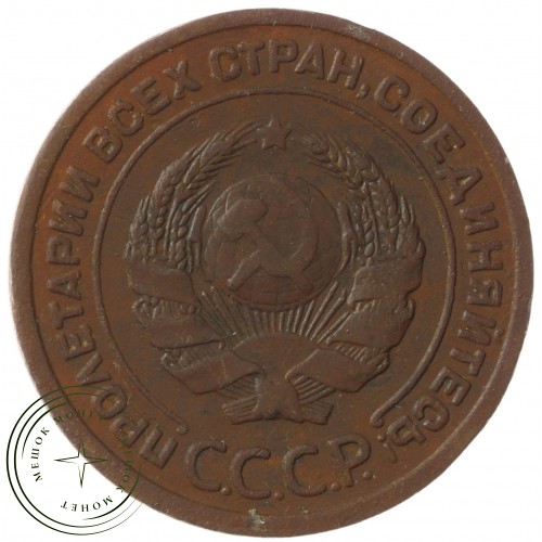 2 копейки 1924 гладкий гурт — 937041120