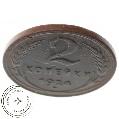 2 копейки 1924 гладкий гурт — 937041120