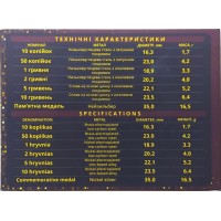 Годовой набор монет Украины 2021