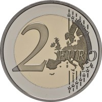 Монета Монако 2 евро 2023 Ренье III